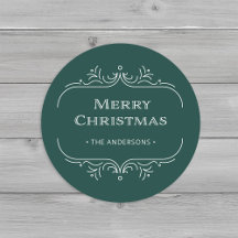 Moderner Deko | Elegant Green Frohe Weihnachten