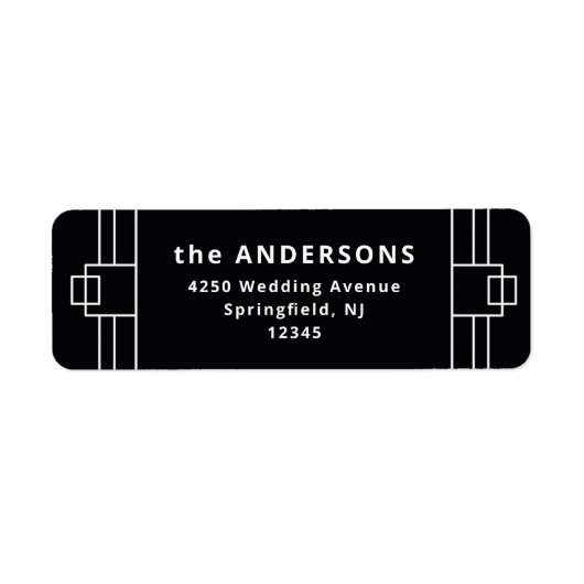 Moderner Deko | Elegant Onyx Black and White (Vorne)