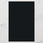 Moderner Deko | Elegant Onyx Black Wedding Menu Flyer (Hinten)