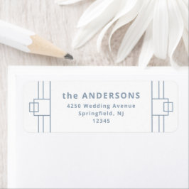 Moderner Deko | Elegant White und Dusty Blue