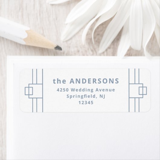 Moderner Deko | Elegant White und Dusty Blue (Insitu)