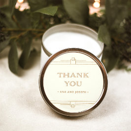 Moderner Deko | Elegante Elfenbeinküste und Imitat Runder Aufkleber