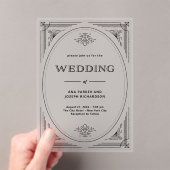 Moderner Deko | Elegante Hochzeit Acryleinladungen (Insitu (Handheld))