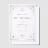 Moderner Deko | Elegante Hochzeit Pergament Einladungen (Versetzt)