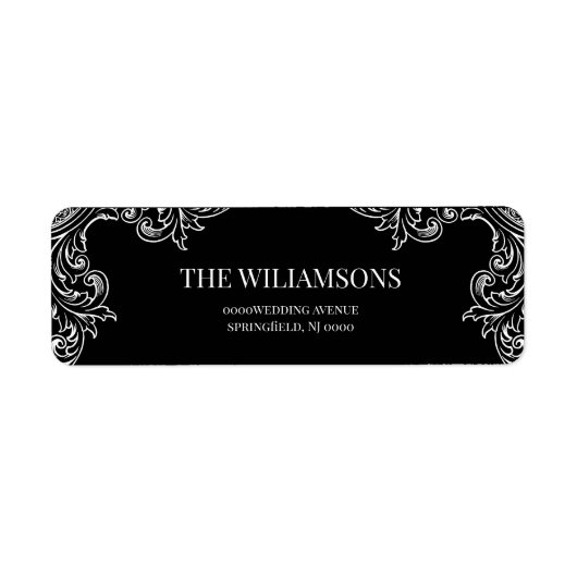 Moderner Deko | Elegante Schwarz-Weiß-Hochzeit (Vorne)