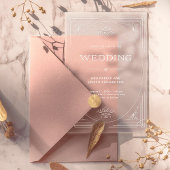 Moderner Deko | Elegante White Frame Wedding Acryleinladungen