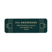 Moderner Deko | Emerald Green und Champagne Gold (Vorne)