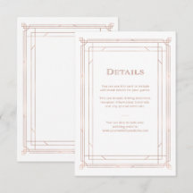 Moderner Deko | Imitate Rose Gold Wedding Guest De