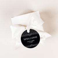 Moderner Deko | Onyx Black and White Wedding Willk