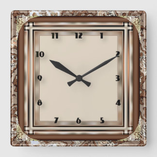 Moderner Deko Quadratische Wanduhr
