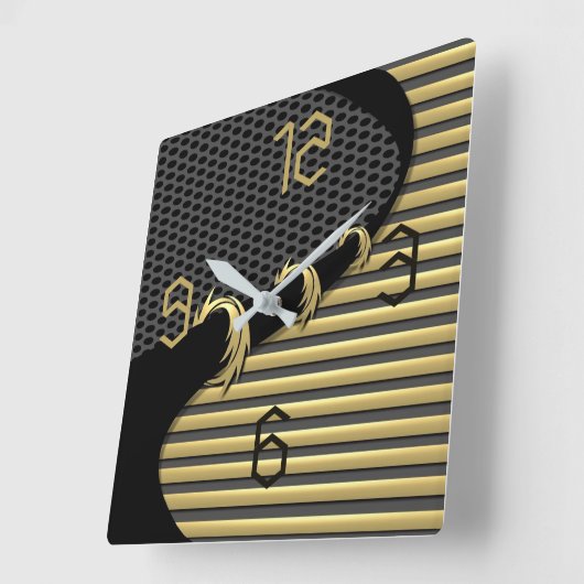 Moderner Deko Quadratische Wanduhr (Winkel)