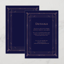 Moderner Deko Rose Gold | Details zu Hochzeitgäste Begleitkarte