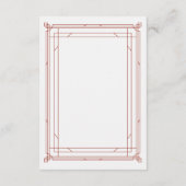 Moderner Deko | Rote und Silberne Hochzeitgäste De Begleitkarte (Rückseite)