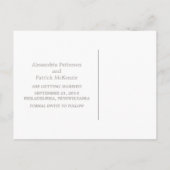 Moderner Deko Save the Date Postkarte (Rückseite)