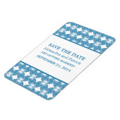 Moderner Deko speichert das Date Magnet, blau Magnet (Linke Seite)