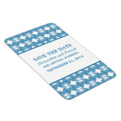 Moderner Deko speichert das Date Magnet, blau Magnet (Rechte Seite)