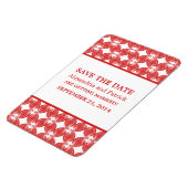 Moderner Deko speichert das Date Magnet, rot Magnet (Linke Seite)