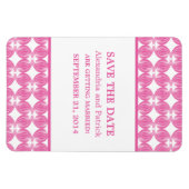 Moderner Deko speichert das Datumsfenster, rosa Magnet (Horizontal)