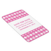 Moderner Deko speichert das Datumsfenster, rosa Magnet (Rechte Seite)