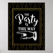 Moderner Deko-Stil DIESES WEGEN FINGER POINING Poster (Vorne)