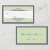 Moderner dekorativer Besondere Anlass Platzkarte (Vorne/Hinten)