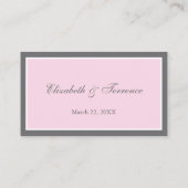 Moderner dekorativer Besondere Anlass Platzkarte (Rückseite)