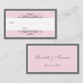 Moderner dekorativer Besondere Anlass Platzkarte (Vorne/Hinten)