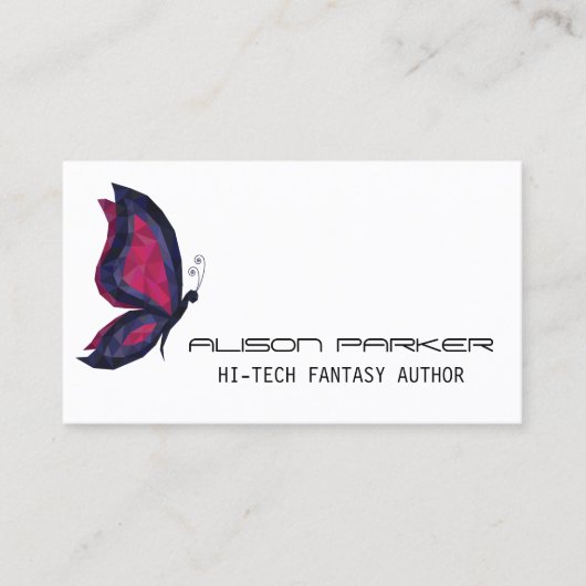 Moderner Design-Autor Visitenkarte (Vorderseite)
