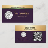Moderner Design-Berater-QR-Code Visitenkarte (Vorne/Hinten)