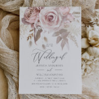 Moderner Designer Dusty Rose Blush Wedding