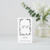 Moderner Designer für Blumen und Weinreben Visitenkarte (Stehend Vorderseite)