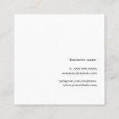 Moderner Designer für geometrische Textur Quadratische Visitenkarte (Rückseite)