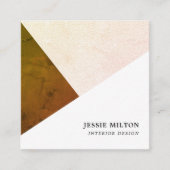 Moderner Designer für geometrische Textur Quadratische Visitenkarte (Vorderseite)