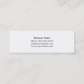 Moderner Designer für Kupfergraue Textur Räume Mini Visitenkarte (Rückseite)