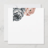 Moderner Designer für Rose Save the Date (Rückseite)