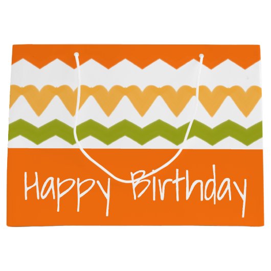 Moderner Designer Große Geschenktüte (Vorderseite)