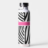 Moderner Designer personalisierter Zebrastreifen D Trinkflasche (Rechts)