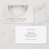 Moderner Designerdesigner Silver und Gray Visitenkarte (Vorne/Hinten)