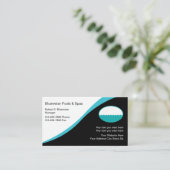 Moderner Designpool und Wellness-Center-Design Visitenkarte (Stehend Vorderseite)