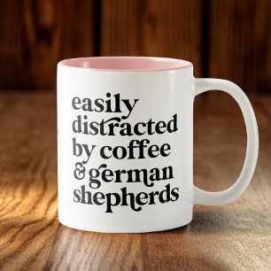 Moderner Deutscher Schäferhund Custom Zweifarbige Tasse