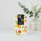 Moderner, dicker Ernährungssalat gesund Visitenkarte (Stehend Vorderseite)