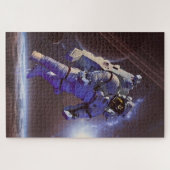 Moderner digitaler Astronautenraum Puzzle (Horizontal)