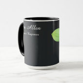 Moderner Digitaler Haiku Minimalistischer Dichter Tasse (Vorderseite Links)