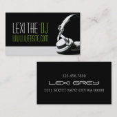 Moderner DJ Music Club Unterhaltung Visitenkarte (Vorne/Hinten)