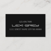 Moderner DJ Music Club Unterhaltung Visitenkarte (Rückseite)