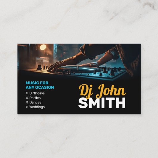 Moderner DJ Music Producer DJs Signer Songwriter Visitenkarte (Vorderseite)