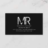 Moderner DJ Music Producer Neon Colorful Visitenkarte (Rückseite)