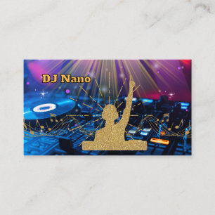 Moderner DJ-Musikproduzent DJs Sänger Visitenkarte