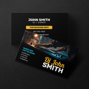 Moderner DJ-Musikproduzent DJs-Signer Songwriter Visitenkarte