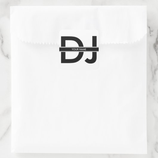 Moderner DJ Sticker (Tasche)